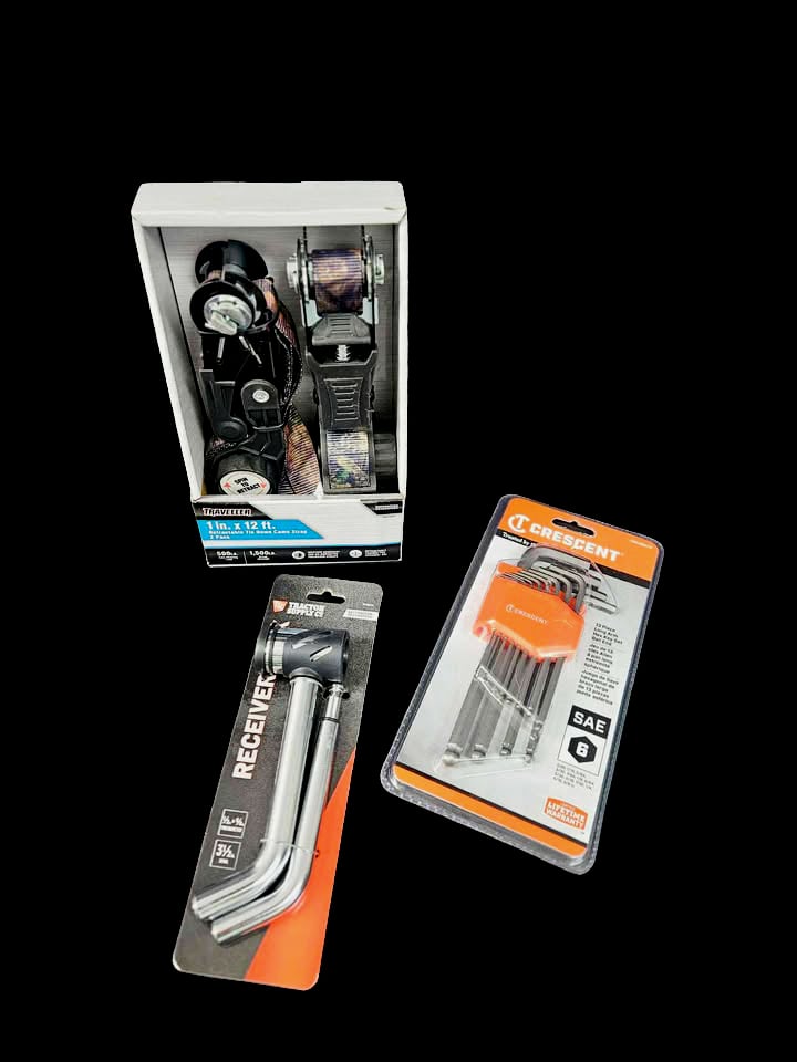 Lot 26 - Ratchet Straps, Trailer Lock, Allen Key Set